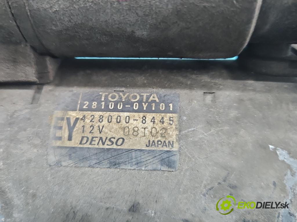Toyota Yaris III 2011-2020 1.3 vvti 99 HP manual 73 kW 1329 cm3 5- štartér 28100-0Y101 (Štartér)
