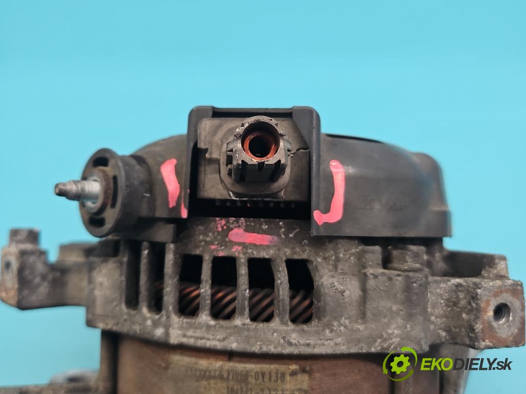 Toyota Yaris III 2011-2020 1.3 vvti 99 HP manual 73 kW 1329 cm3 5- Alternator 27060-0Y130 (Alternátor)