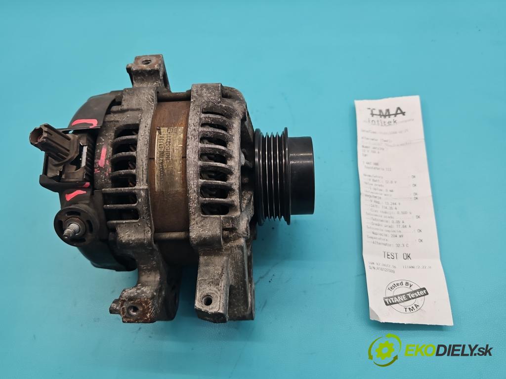 Toyota Yaris III 2011-2020 1.3 vvti 99 HP manual 73 kW 1329 cm3 5- Alternator 27060-0Y130 (Alternátor)
