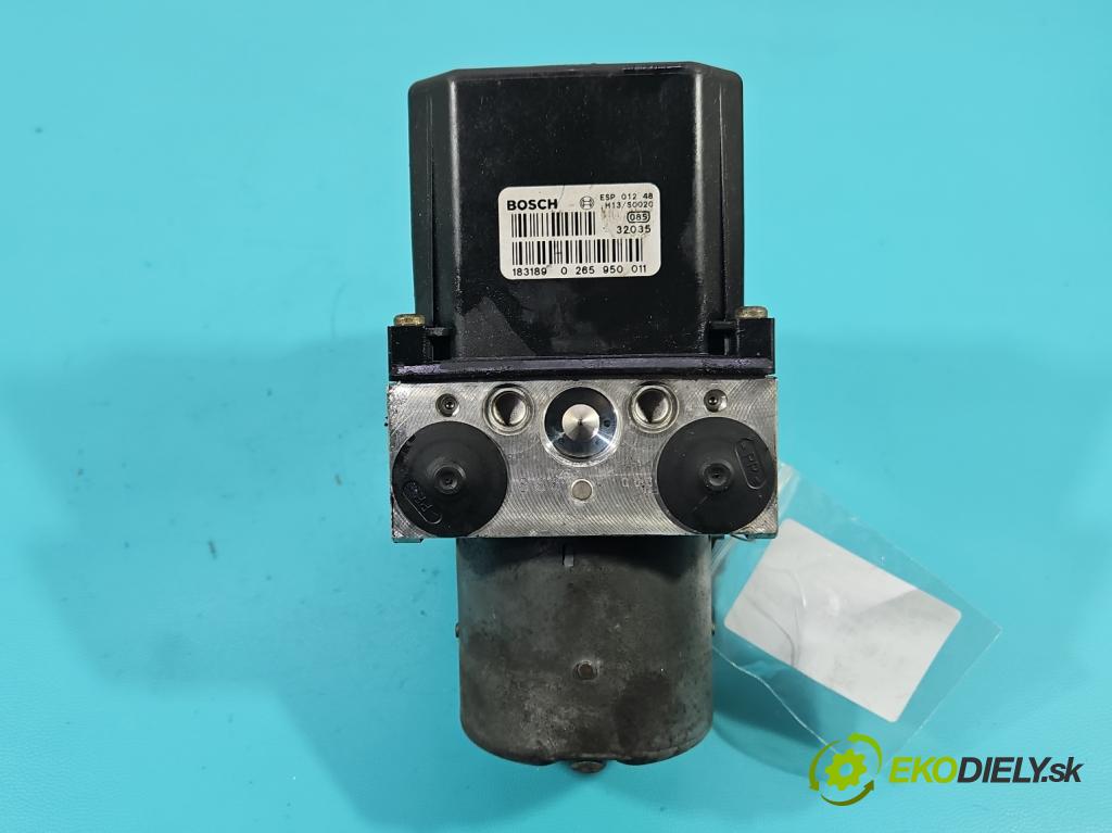 Audi A4 B6 2000-2004 2.0 20V 131 HP manual 96 kW 1984 cm3 4- čerpadlo abs 0265950011 (Pumpa ABS)