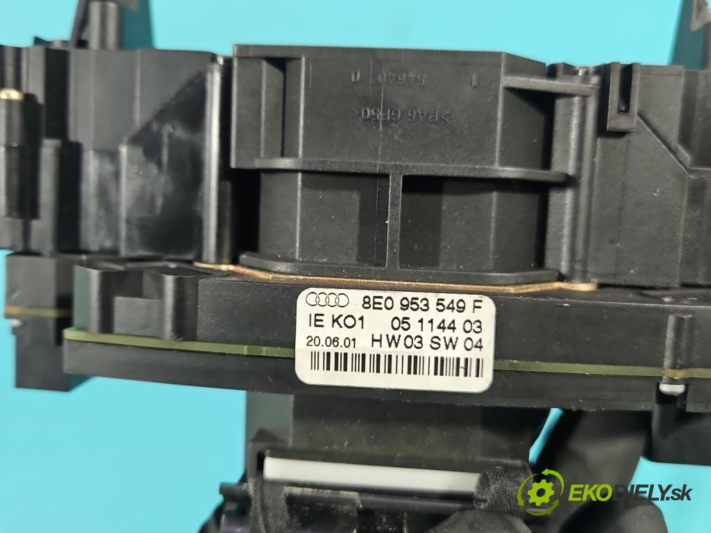 Audi A4 B6 2000-2004 2.0 20V 131 hp manual 96 kW 1984 cm3 4- Přepínač sdružený 8E0953549F (Páčky pod volantem)