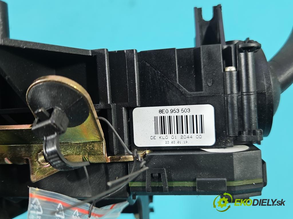 Audi A4 B6 2000-2004 2.0 20V 131 hp manual 96 kW 1984 cm3 4- Přepínač sdružený 8E0953549F (Páčky pod volantem)