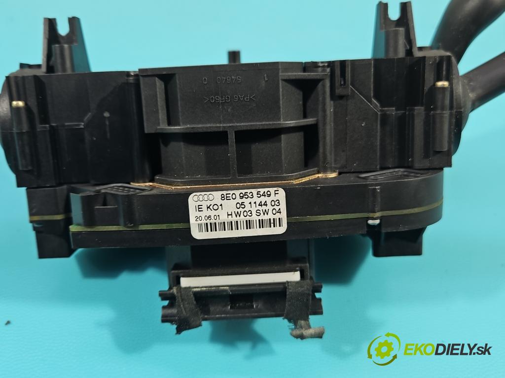 Audi A4 B6 2000-2004 2.0 20V 131 hp manual 96 kW 1984 cm3 4- Přepínač sdružený 8E0953549F (Páčky pod volantem)