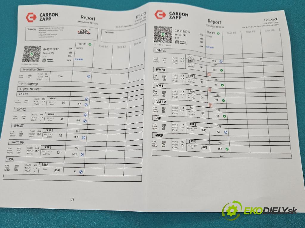 Mercedes E W211 2002-2009 3.0 V6 CDI 190 HP automatic 140 kW 2987 cm3 4- vstrek 0445115017 (Vstrekovač paliva)