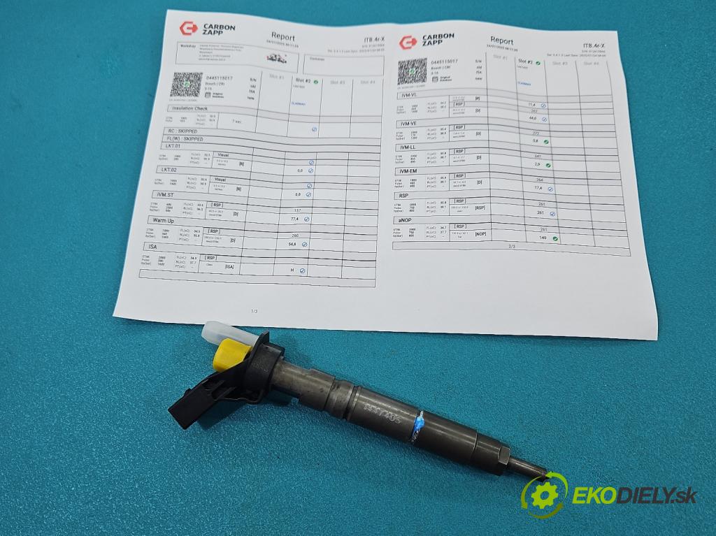 Mercedes E W211 2002-2009 3.0 V6 CDI 190 HP automatic 140 kW 2987 cm3 4- vstrek 0445115017 (Vstrekovač paliva)