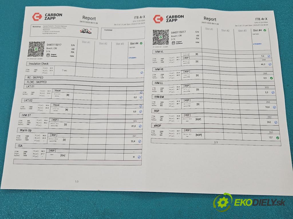 Mercedes E W211 2002-2009 3.0 V6 CDI 190 HP automatic 140 kW 2987 cm3 4- vstrek 0445115017 (Vstrekovač paliva)