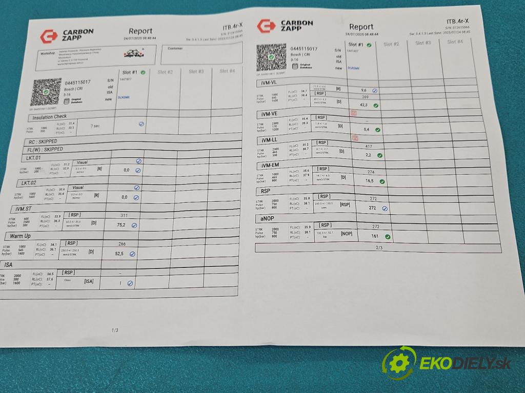 Mercedes E W211 2002-2009 3.0 V6 CDI 190 HP automatic 140 kW 2987 cm3 4- vstrek 0445115017 (Vstrekovač paliva)