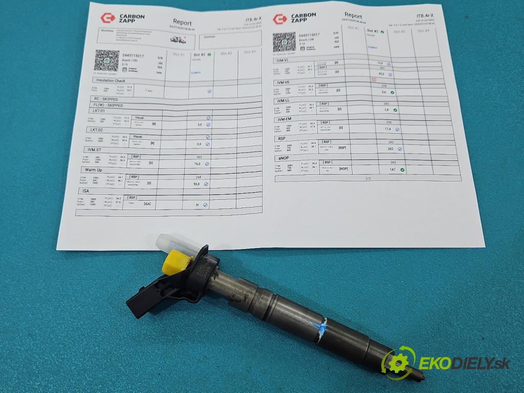 Mercedes E W211 2002-2009 3.0 V6 CDI 190 HP automatic 140 kW 2987 cm3 4- vstrek 0445115017 (Vstrekovač paliva)