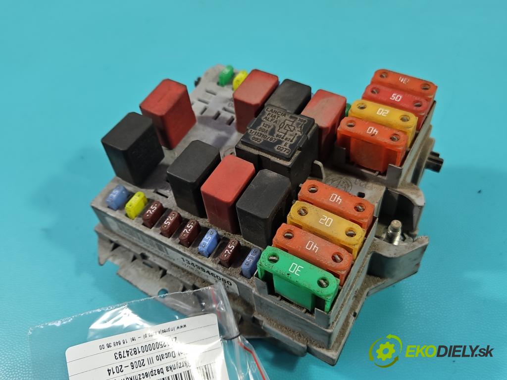 Fiat Ducato III 2006-2014 2.3 jtd 120 hp manual 88 kW 2287 cm3 5- skříňka pojistková 1349946080 (Pojistkové skříňky)