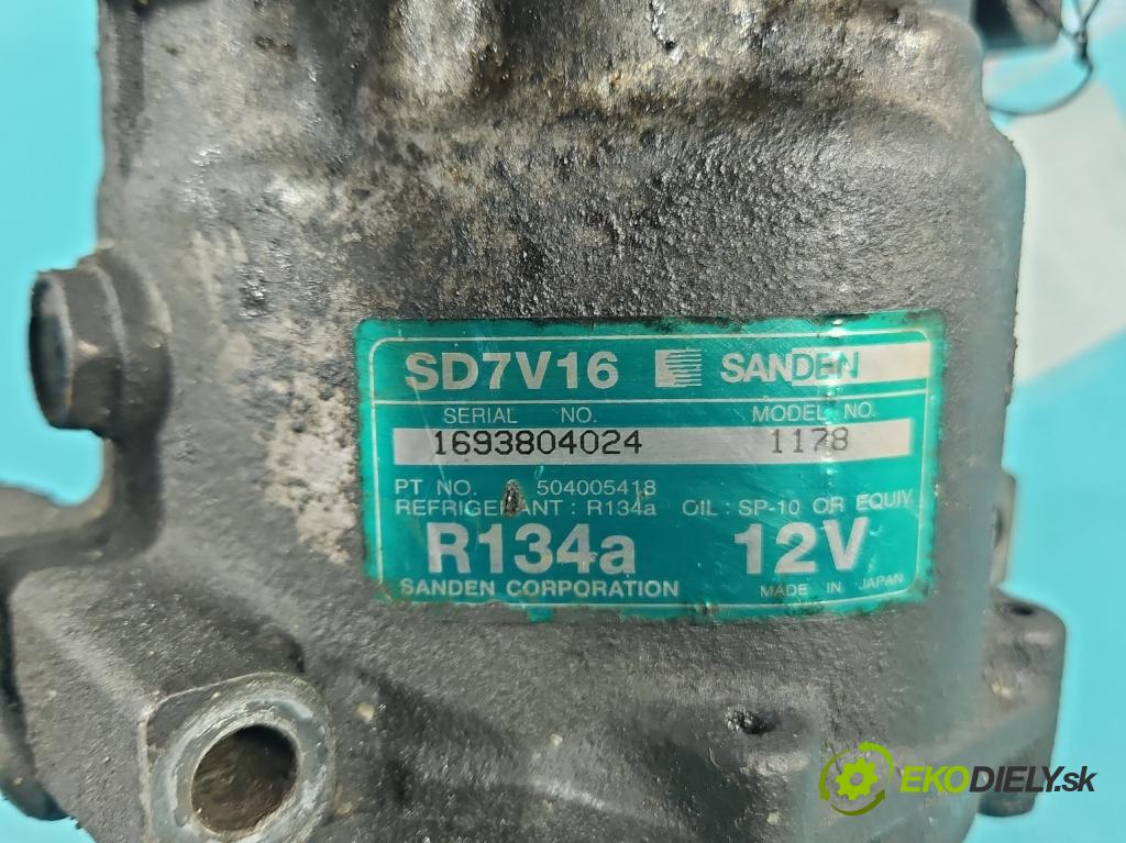 Fiat Ducato III 2006-2014 2.3 jtd 120 HP manual 88 kW 2287 cm3 5- Kompresor: klimatizácie 1693804024 (Kompresor klimatizácie)