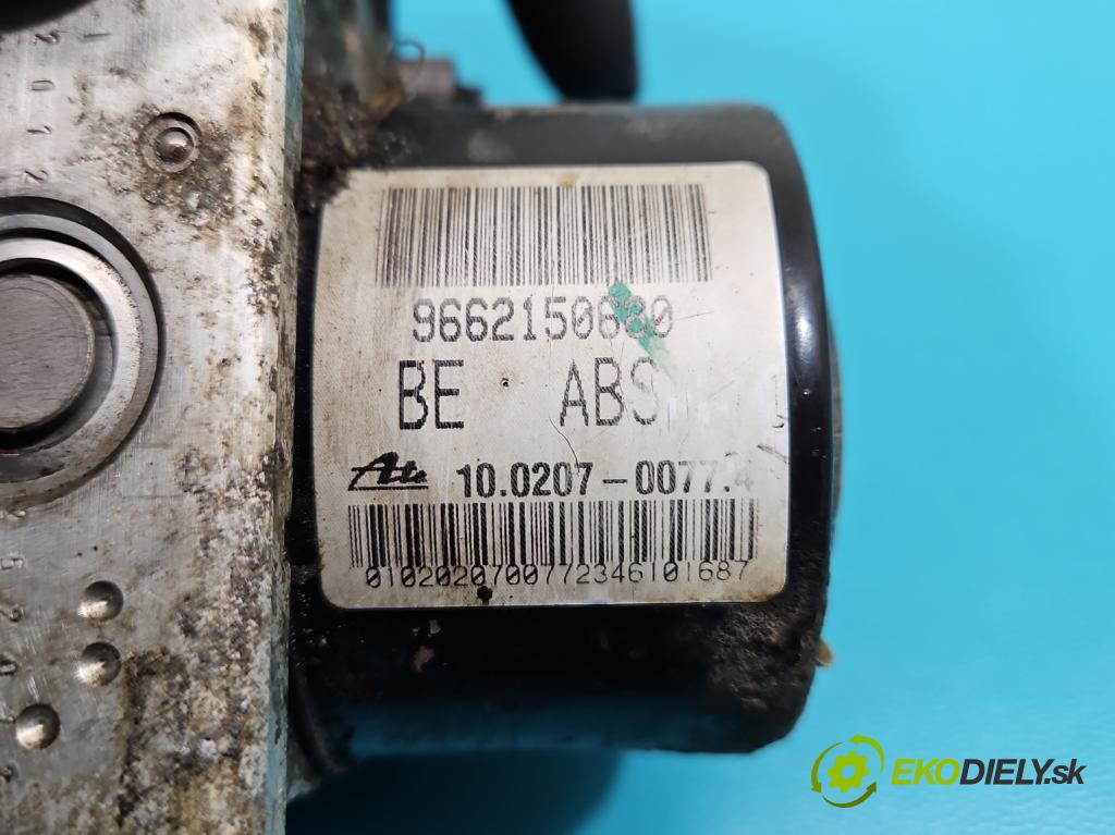 Peugeot 207 1.6 hdi 90 HP manual 66 kW 1560 cm3 5- čerpadlo abs 9662150680 (Pumpa ABS)