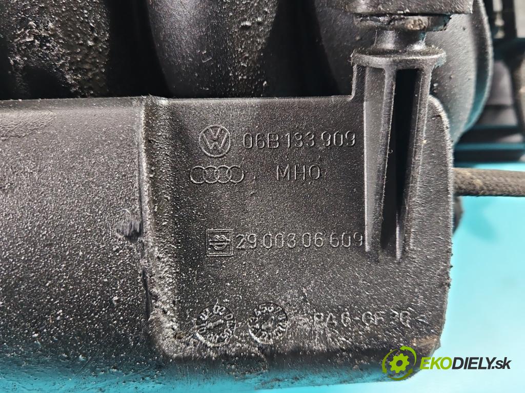 Audi A4 B6 2000-2004 2.0 20V 131 HP manual 96 kW 1984 cm3 4- zvod nasávací 06B133216G (Sacie potrubie)