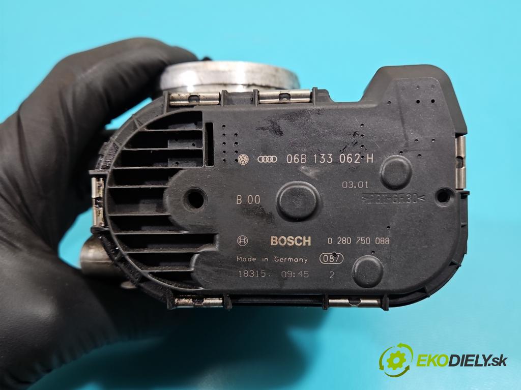 Audi A4 B6 2000-2004 2.0 20V 131 hp manual 96 kW 1984 cm3 4- škrticí klapka 0280750088 (Škrticí klapky)