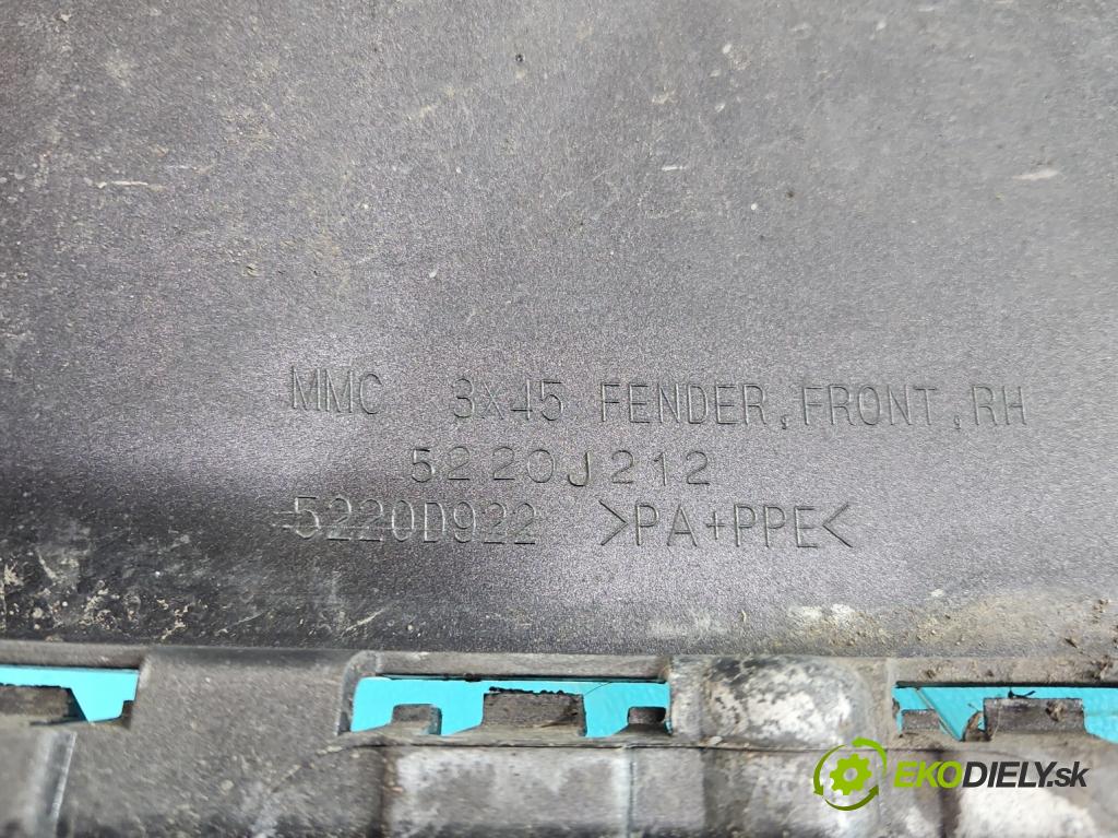 Mitsubishi ASX 2010-2021 1.6 16V 117 hp manual 86 kW 1590 cm3 5- blatnik přední pravý  (Ostatné)