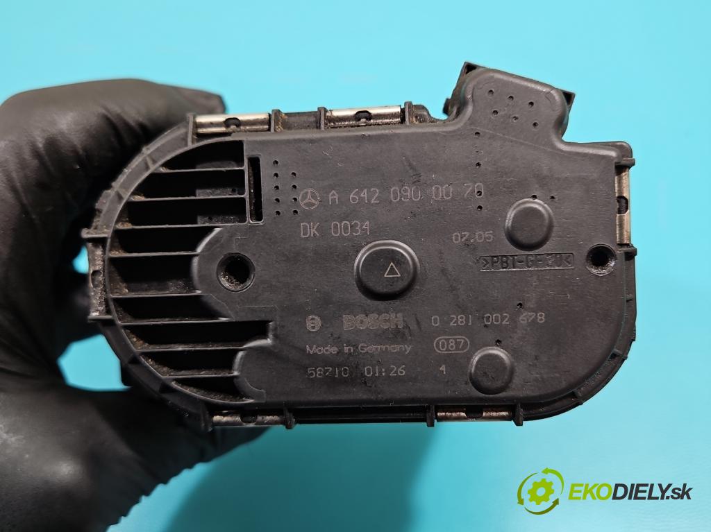 Mercedes E W211 2002-2009 3.0 V6 CDI 190 HP automatic 140 kW 2987 cm3 4- klapka A6420900070 (Škrtiaca klapka)