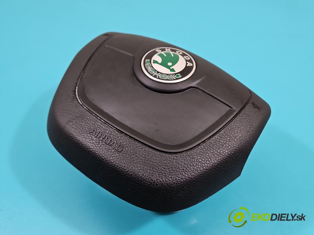 Skoda Fabia II 2007-2014 1.2 12V 69KM manual 51 kW 1198 cm3 5- airbag vzduch: Řidiči: 5J0880201H (Airbag)
