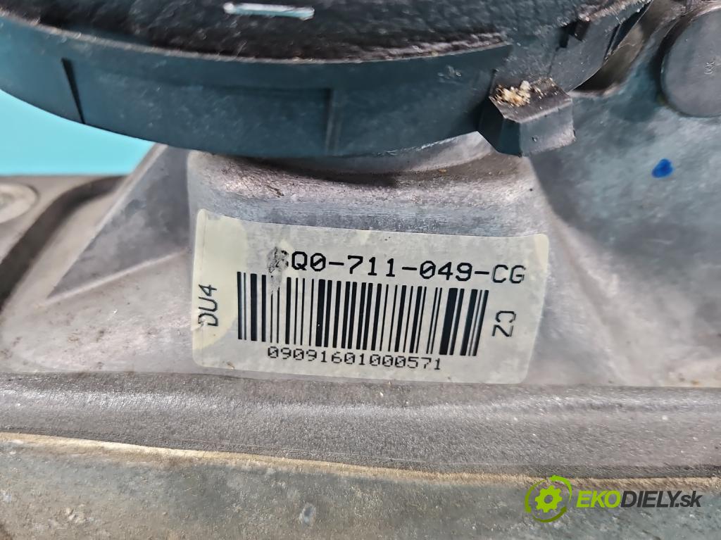 Skoda Fabia II 2007-2014 1.2 12V 69KM manual 51 kW 1198 cm3 5- Páka: Změny: stupeň,rýchlosť 6Q0711049CG (Rýchlostná páka (kulisa))