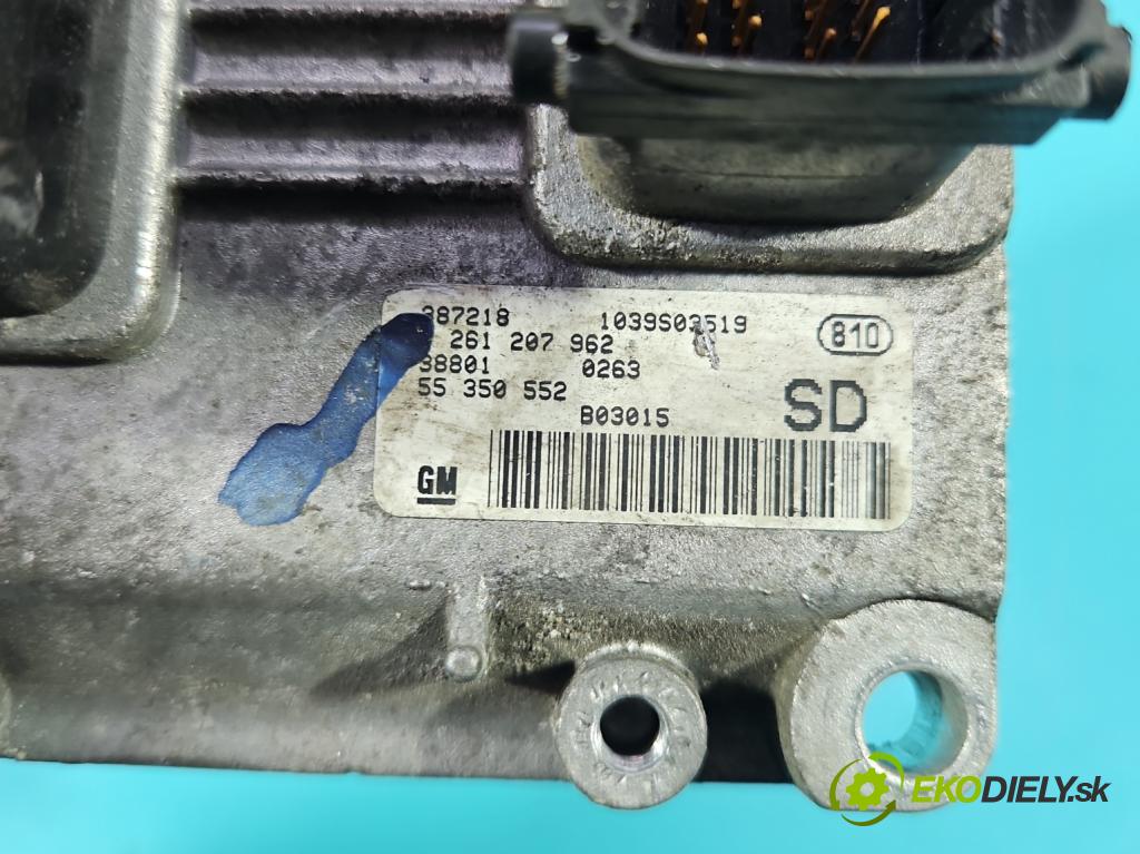 Opel Corsa C 2000-2006 1.2 16V 75 HP manual 55 kW 1199 cm3 5- riadiaca jednotka motora 55350552