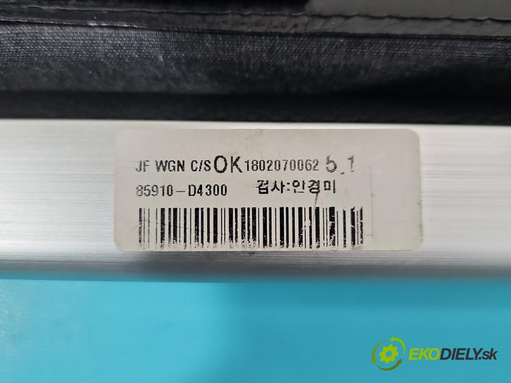 Kia Optima IV 2015-2020 1.7 crdi 141 HP manual 104 kW 1685 cm3 5- roleta 85910-D4300 (Roleta kufra)