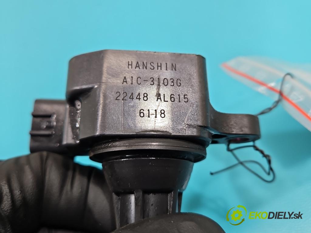 Infiniti FX I 2003-2008 3.5 V6 280KM: automatic 206 kW 3498 cm3 5- cievka zapaľovacia 22448AL615 (Zapaľovacia cievka)