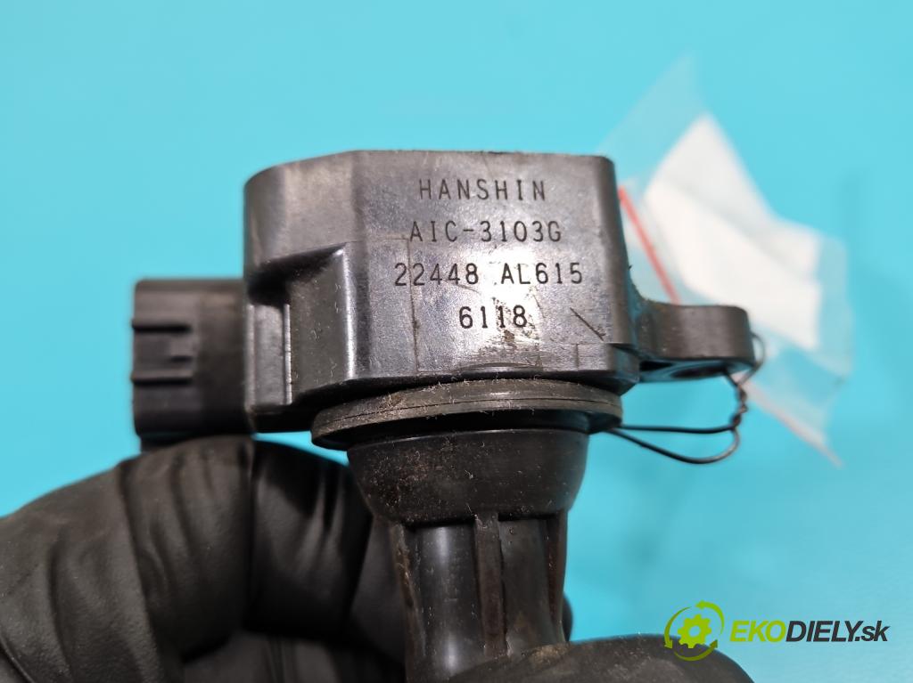 Infiniti FX I 2003-2008 3.5 V6 280KM: automatic 206 kW 3498 cm3 5- cievka zapaľovacia 22448AL615 (Zapaľovacia cievka)