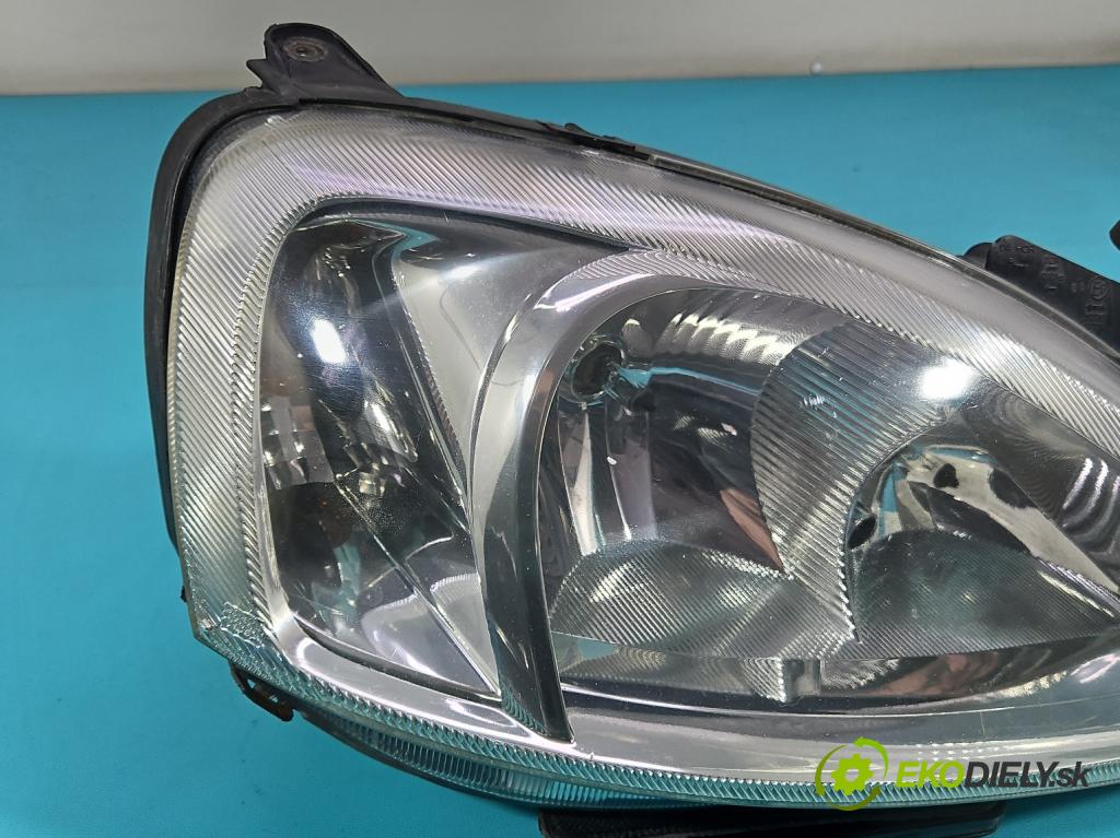 Opel Corsa C 2000-2006 1.2 16V 75 HP manual 55 kW 1199 cm3 5- Reflektor: pravý 93173264 (Svetlo predné pravé)