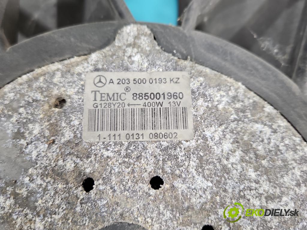 Mercedes C W203 2000-2007 2,2.0 cdi 95 HP manual 70 kW 2148 cm3 3- Ventilátor chladiča A2035000193