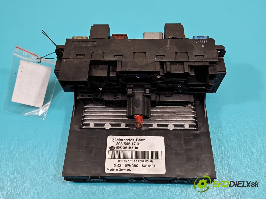 Mercedes C W203 2000-2007 2,2.0 cdi 95 hp manual 70 kW 2148 cm3 3- skříňka pojistková 2035451701 (Pojistkové skříňky)