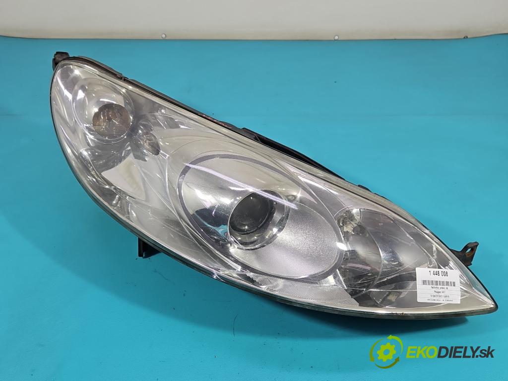 Peugeot 407 2.2 16V 158 HP manual 116 kW 2230 cm3 5- Reflektor: pravý 0301213272 (Svetlo predné pravé)