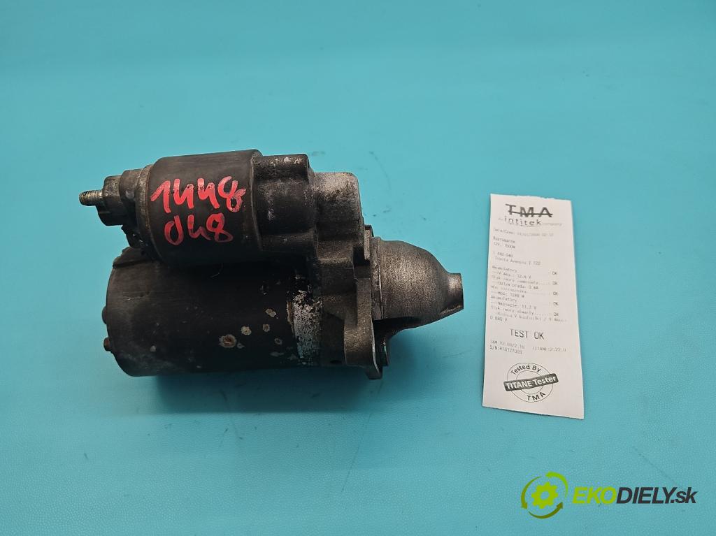 Toyota Avensis I T22 1997-2003 1.8 vvti 129 HP manual 95 kW 1794 cm3 5- štartér 0001107088 (Štartér)