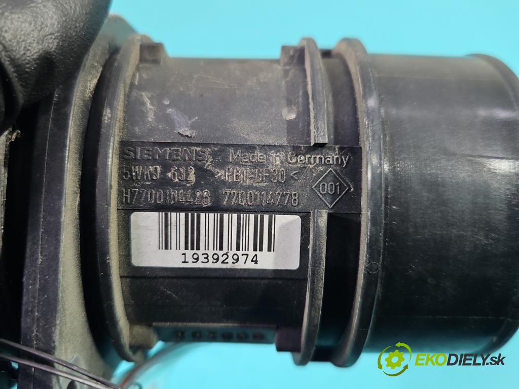 Mitsubishi Carisma 1.9 dci 102 HP manual 75 kW 1870 cm3 5- průtokoměr: 5WK9632 (Váha vzduchu)