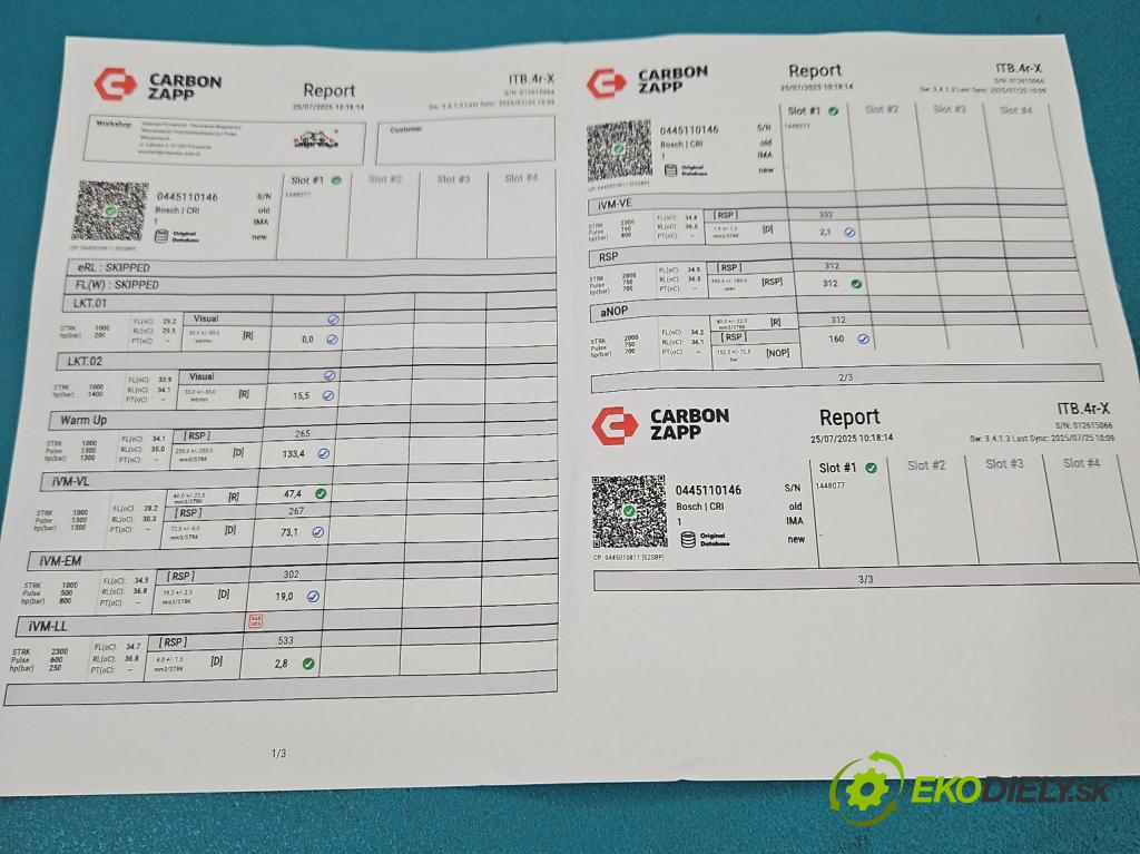 Mitsubishi Carisma 1.9 dci 102 HP manual 75 kW 1870 cm3 5- vstrek 0445110146 (Vstrekovač paliva)