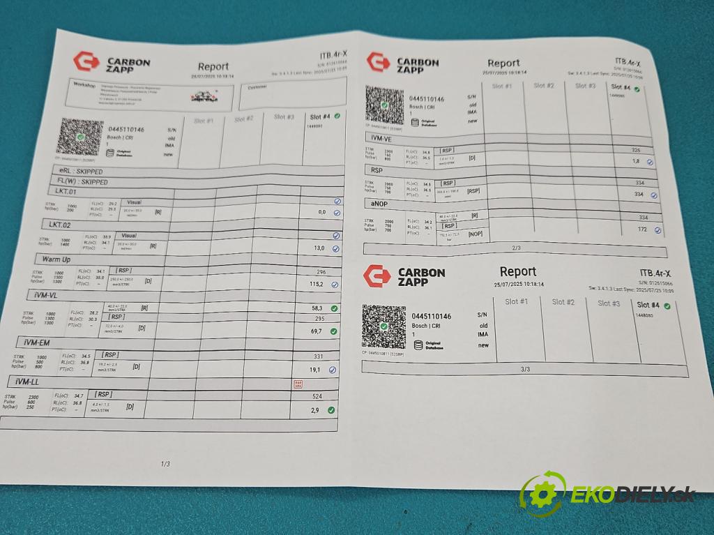 Mitsubishi Carisma 1.9 dci 102 HP manual 75 kW 1870 cm3 5- vstrek 0445110146 (Vstrekovač paliva)