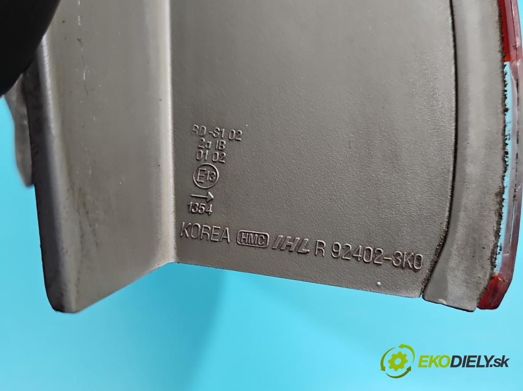 Hyundai Sonata V 2004-2009 2.4 16V 162 hp manual 119 kW 2359 cm3 4- světlo zadní pravé 92402-3K0 (Klika dveří ostatní)