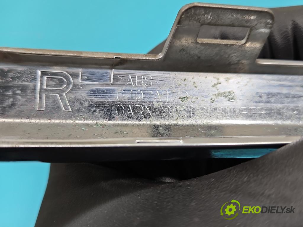 Mitsubishi ASX 2010-2021 1.6 16V 117 HP manual 86 kW 1590 cm3 5- blenda mriežka: nárazník pravé 6407A172