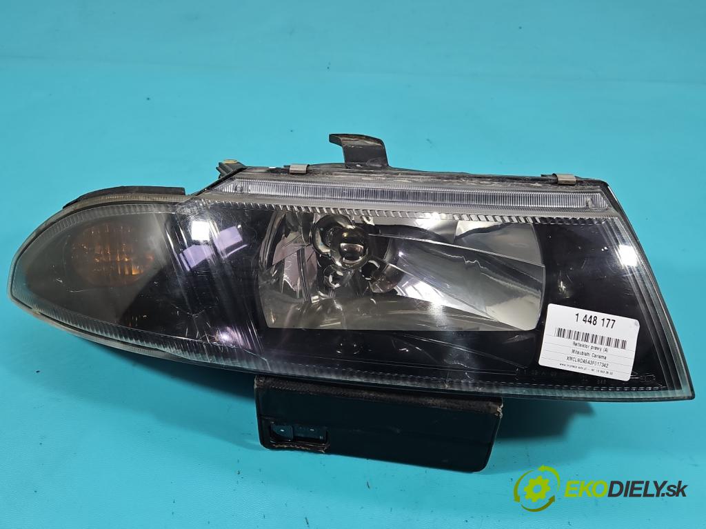 Mitsubishi Carisma 1.9 dci 102 HP manual 75 kW 1870 cm3 5- Reflektor: pravý  (Svetlo predné pravé)