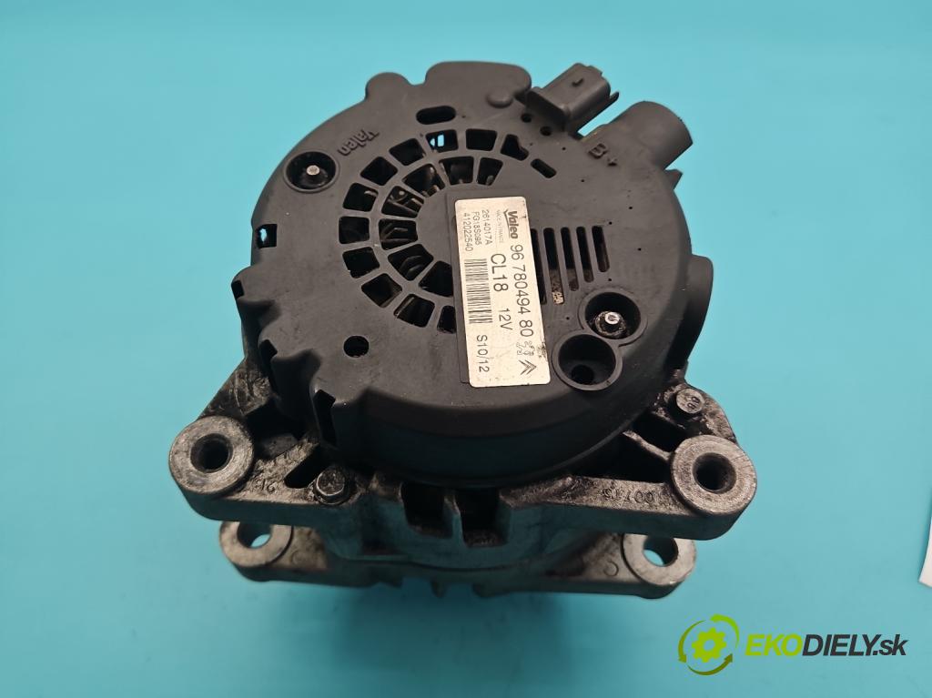 Citroen C5 II 2008-2017 1.6 hdi 111KM manual 82 kW 1560 cm3 4- Alternator 9678049480 (Alternátor)