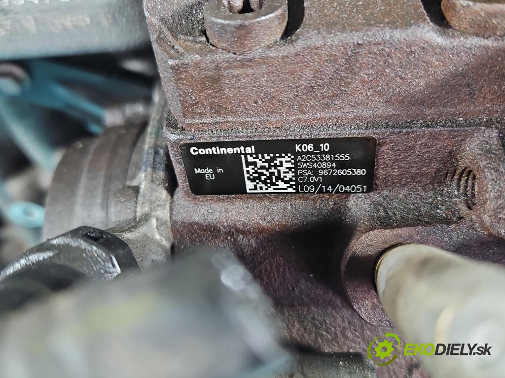 Citroen C5 II 2008-2017 1.6 hdi 111KM manual 82 kW 1560 cm3 4- čerpadlo vstrekovacia 9672605380 (Vstrekovacie čerpadlo)