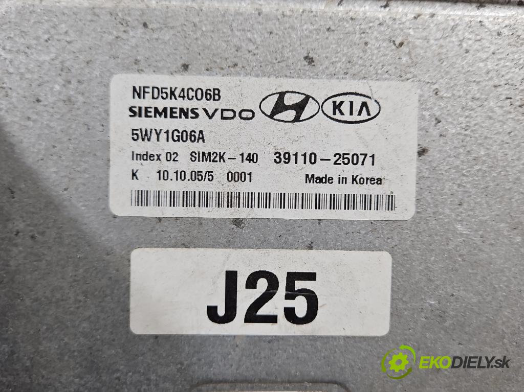 Hyundai Sonata V 2004-2009 2.4 16V 162 HP manual 119 kW 2359 cm3 4- riadiaca jednotka motora 39110-25071