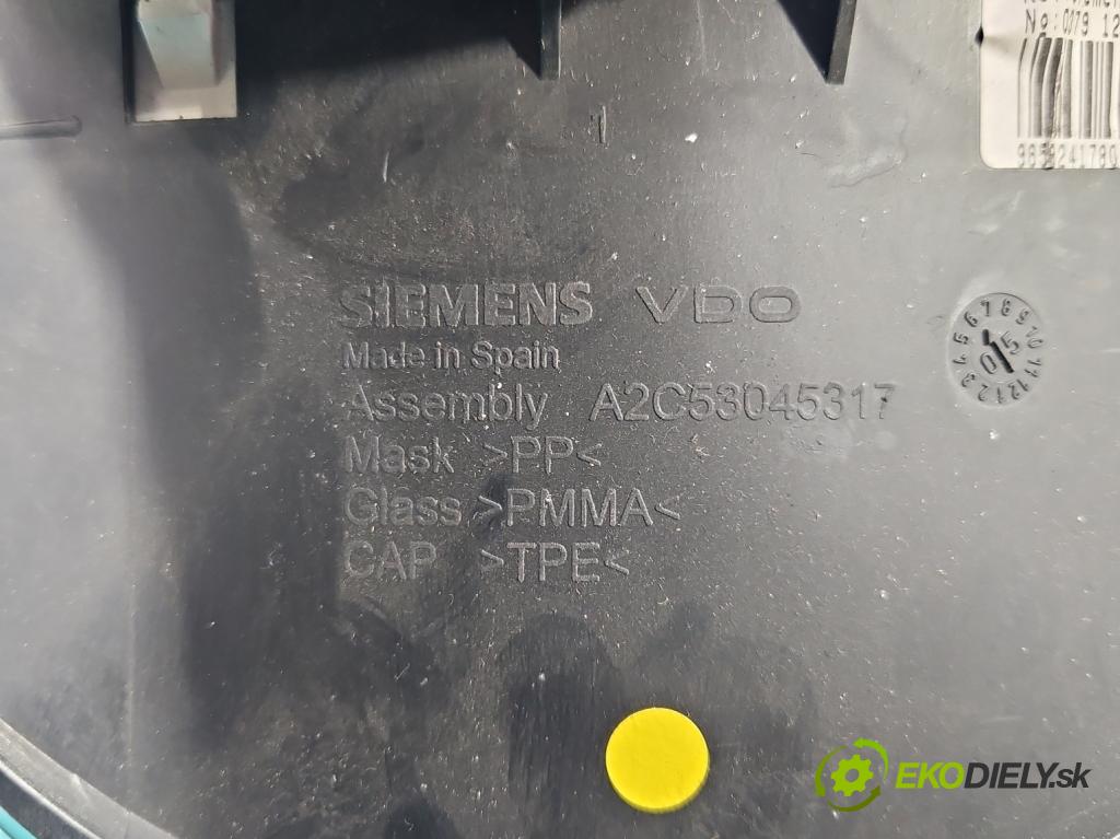 Peugeot 1007 1.4 hdi 68 HP manual 50 kW 1398 cm3 3- prístrojovka/ budíky 9658241780 (Prístrojová doska, displej)