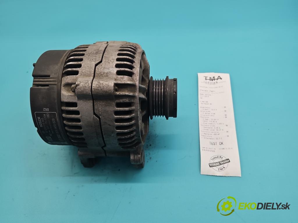 Vw Passat B5 1995-2005 1.9 tdi 110 HP manual 81 kW 1896 cm3 5- Alternator 0123515003 (Alternátor)