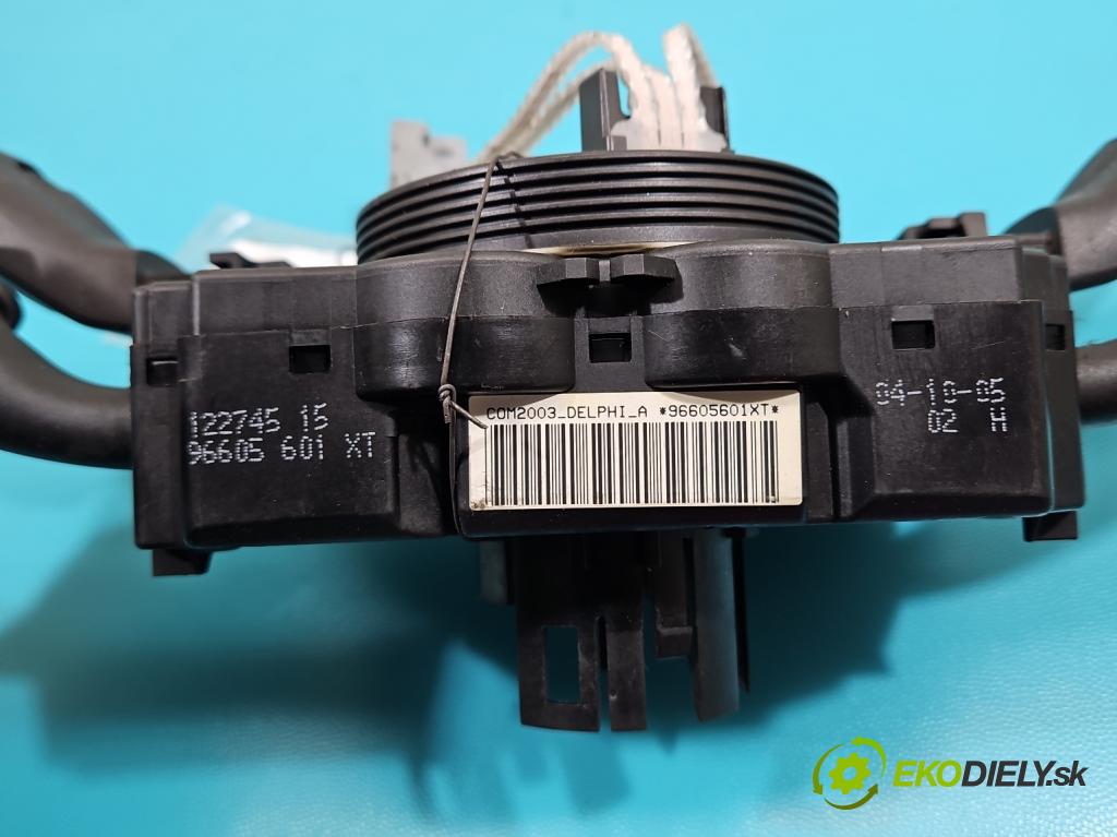 Peugeot 307 1.6 hdi 90 HP manual 66 kW 1560 cm3 5- prepínač komplex: 96605601XT (Prepínacie páčky pod volantom)