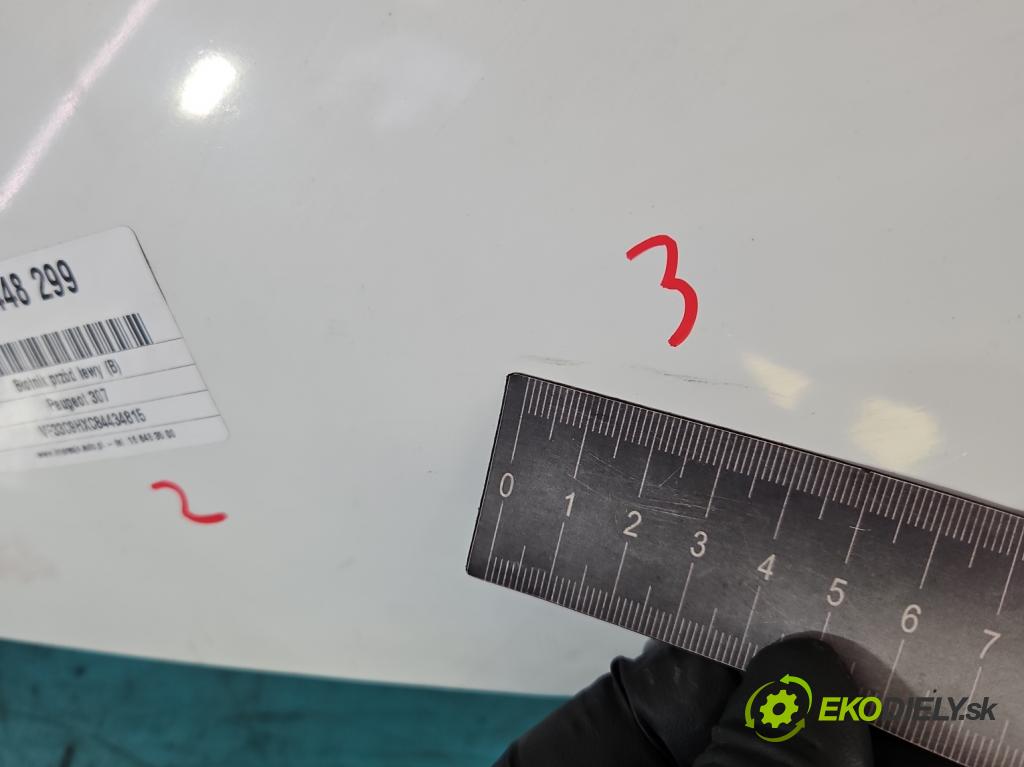 Peugeot 307 1.6 hdi 90 hp manual 66 kW 1560 cm3 5- blatnik přední levý  (Predné ľavé)