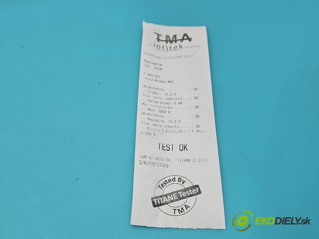 Ford Mondeo Mk5 2014-2022 2.0 tdci 179KM automatic 132 kW 1999 cm3 5- štartér DS7T11000LE (Štartér)