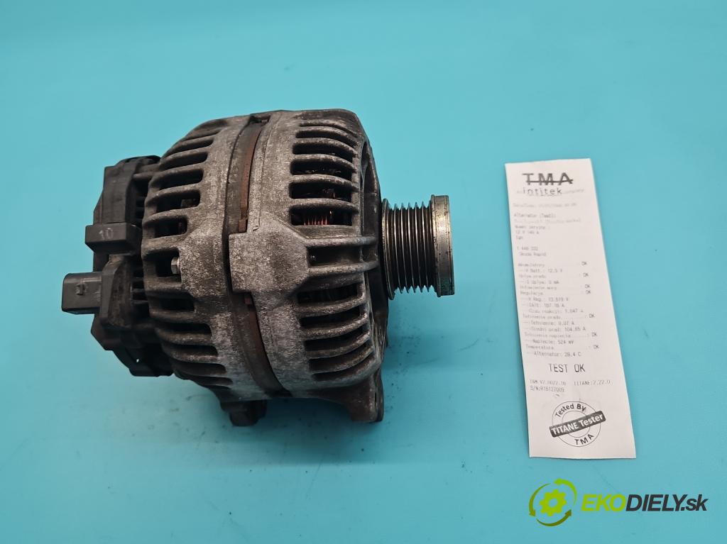 Skoda Rapid 2012-2019 1.2 TSI 86 HP manual 63 kW 1197 cm3 5- Alternator 03F903023D (Alternátor)