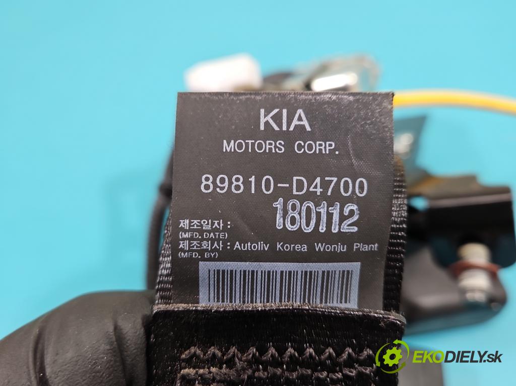 Kia Optima IV 2015-2020 1.7 crdi 141 hp manual 104 kW 1685 cm3 5- stěna bezpečnost zadní levý 89810-D4700