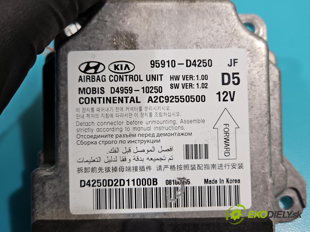 Kia Optima IV 2015-2020 1.7 crdi 141 HP manual 104 kW 1685 cm3 5- riadiaca jednotka vankúše: 95910-D4250