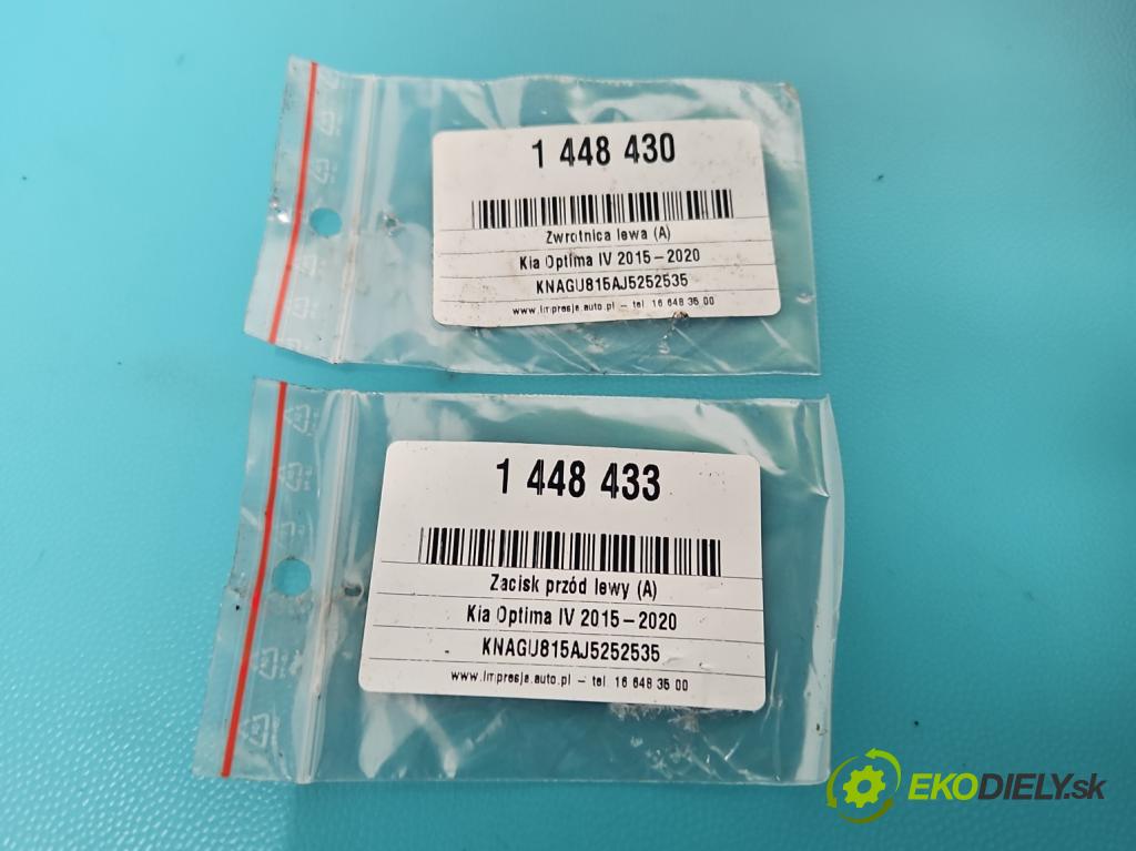 Kia Optima IV 2015-2020 1.7 crdi 141 hp manual 104 kW 1685 cm3 5- náboj levé  (Náboje)