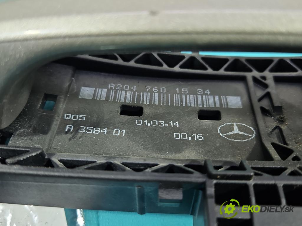 Mercedes GLK X204 2008-2015 2,2.0 CDI 170 HP automatic 125 kW 2143 cm3 5- rukoväť predné ľavé mimo: A2047601534 (Kľučka dverí vonkajšia predná ľavá)