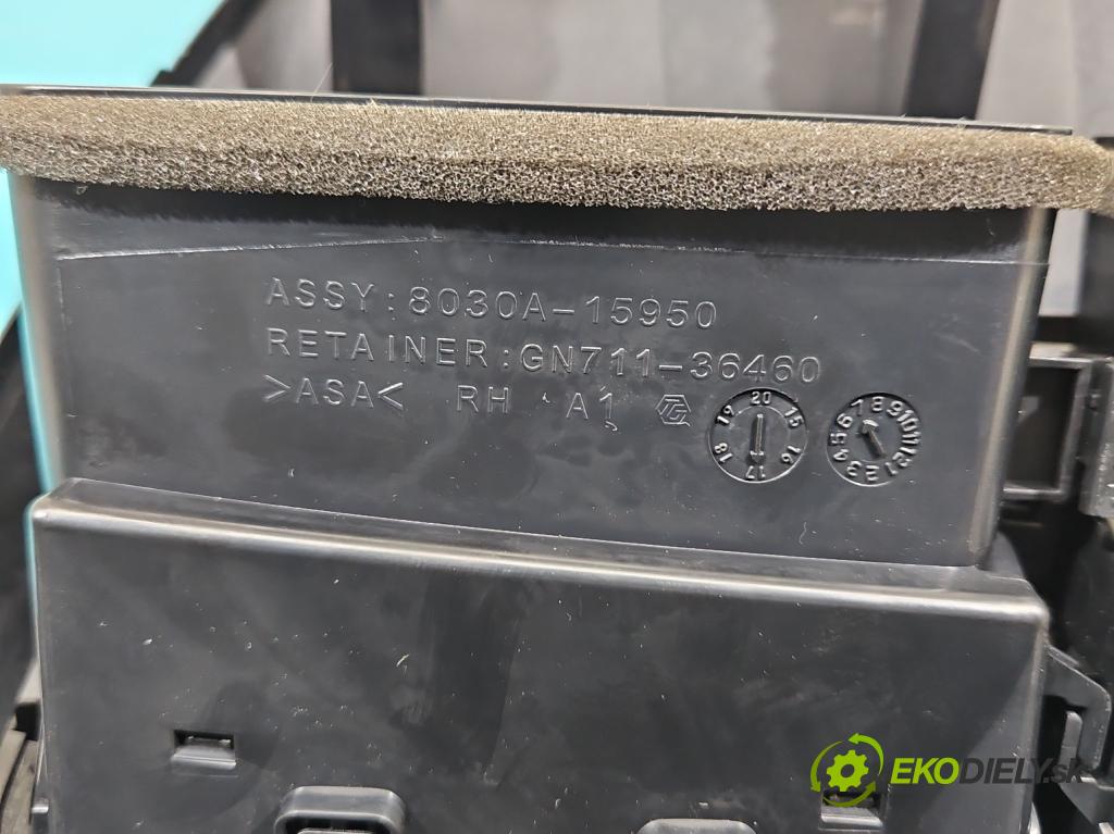 Mitsubishi ASX 2010-2021 1.6 16V 117 HP manual 86 kW 1590 cm3 5- Mřížka: kúrenia stredová 8030A-15950 (Mriežka kúrenia (fukár))